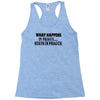 what happens in prague stays in prague Racerback Tank