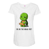 ninja diet Maternity Scoop Neck T-shirt