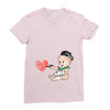 Cute Painter Ladies Fitted T-Shirt