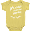 i'm silently correcting your grammar Baby Onesie