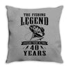 The Fishing Legend Reeling Them In For 40 Years Throw Pillow