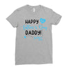 Happy First Father's Day Daddy Ladies Fitted T-Shirt