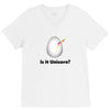 is it Unicorn V-Neck Tee