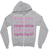 If My Uterus Zipper Hoodie