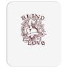 blind love fire heart Mousepad