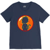 Kid Goku Saiyan With Dragon Ball 4 Star V-Neck Tee