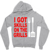 got skills on the grills apron Zipper Hoodie