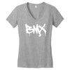 bmx graffiti Women's V-Neck T-Shirt