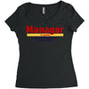 Manager Of Myselfy i Was Nobody Before Social Media Women's Triblend Scoop T-shirt