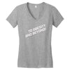 to obesity and beyond Women's V-Neck T-Shirt