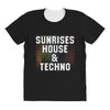 Sunrises House &amp; Techno All Over Women's T-shirt
