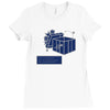 dick in a box shirt and sticker snl beer party t medium black Ladies Fitted T-Shirt