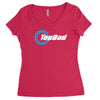 top dad mens funny novelty Women's Triblend Scoop T-shirt