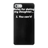 rules for dating my daughter funny iPhone 7 Case