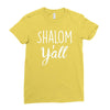shalom y'all Ladies Fitted T-Shirt