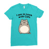 i am in love with cats Ladies Fitted T-Shirt