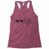 save the manual transmissions black (stick shift) Racerback Tank