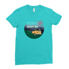 Way Down We Go Ladies Fitted T-Shirt