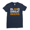 blood sweat Ladies Fitted T-Shirt