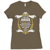 I Am An Aries Ladies Fitted T-Shirt