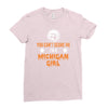 michigan girl Ladies Fitted T-Shirt