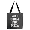 will squat for pizza Tote Bags