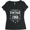 original parts vintage established 1968 perfectly aged Women's Triblend Scoop T-shirt