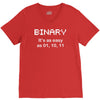 binary geek V-Neck Tee