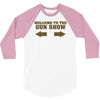 welcome to the gun show ron burdundy anchorman inspired gift funny 3/4 Sleeve Shirt