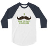 mustache pinch 3/4 Sleeve Shirt