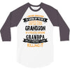 Super Cool Grandson Of A Freaking Awesome Grandpa 3/4 Sleeve Shirt