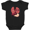 heart attack Baby Bodysuit