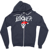 sleigher metal style xmas Zipper Hoodie