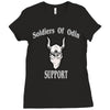soldiers of odin worldwide support Ladies Fitted T-Shirt