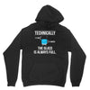 technically, the glass is always full Unisex Hoodie
