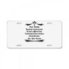 Dear Daddy, Thanks for Being my Dad Baby Boy Letter to Father License Plate