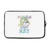 unicorns are born in may cute unicorn Laptop sleeve