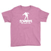 zombies only want a hug bad taste haloween zombie pop culture gift Youth Tee
