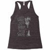 thrones wolf Racerback Tank