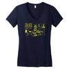 yellow submarine blueprint Women's V-Neck T-Shirt