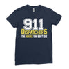 911 dispatcher heroes Ladies Fitted T-Shirt
