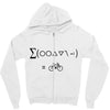 bike maths Zipper Hoodie