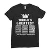F Chord Dad Funny Guitar Ladies Fitted T-Shirt