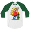 bart simpson 3/4 Sleeve Shirt