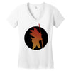 Goku Silhouette Women's V-Neck T-Shirt