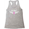 angel wing believe breast cancer Racerback Tank