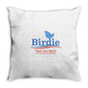 feel the bird Throw Pillow