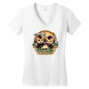 til death do us purr Women's V-Neck T-Shirt