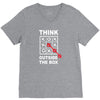 think outside the box V-Neck Tee
