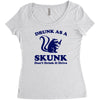 drunk as a skunk Women's Triblend Scoop T-shirt